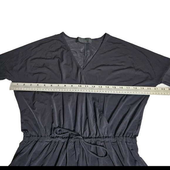 Kardashian Kollection Black Longsleeve Sexy Flowy Summer Medium Romper Jumpsuit - Picture 8 of 14